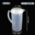 定制加厚量杯带刻度奶茶店专用大容量壶塑料毫升带盖量筒大量桶5000ml 1500ml(鸭嘴盖)