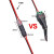 LED免焊接免剥线接线端子带锁2P D2互插型可拔连接器电源导线对线 100个装(50对不含线)