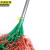 京洲实邦X 钢杆编织塑料丝扫把 手工竹扫帚竹笤帚物业扫把环卫JZSB-9285