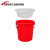 干湿过滤分离带滤网垃圾桶大号厨房厨余茶水茶叶沥水水桶篮桶 红色18升【有盖子】+红色沥水篮