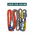 电工安全带配件二道保护绳高空作业空调安装保险绳锦纶编织围杆带 双绳缓冲包大挂钩