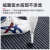 柯瑞柯林（CreClean）防滑垫地垫 FHG180  复合双条纹加密防滑地垫 防滑垫楼梯毯 灰色 1.8米宽*1米