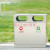 适用于户外垃圾桶不锈钢垃圾桶环卫分类垃圾桶室外果皮箱大号小区垃圾箱定制定制 201三分类G