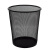 防锈铁网垃圾桶金属垃圾篓办公室铁丝网废纸篓卫生间垃圾筒 小号铁艺纸篓2个装（黑色）