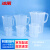 冰禹 BYrl-198 实验室塑料刻度杯  实验室器皿 250-5000ml套装（6个型号各一个）