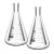 玻璃三角烧瓶烧杯化学实验器材锥形瓶带塞50/150/250/500/1000ml 环球直口三角瓶200ml含塞