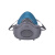 防尘口罩神器工业粉尘灰尘防护面罩面具kn95透气煤矿口鼻罩 HF-52防尘三件套+60片棉(硅胶) 均码
