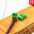 显控维控触摸屏3P电源插头DC24V接线端子连接器 弯头3P接线端子
