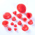 DYQT红色软质硅胶密封塞子非标定制橡胶堵头螺丝螺母螺帽橡皮防尘帽套 柠檬黄 DR-6.5