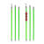 高压令克棒拉闸杆10kV伸缩绝缘杆电工防雨操作杆绿色变压器电杆 10kV 3节3米 (防雨型) +包