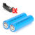 18650平头锂电池可充电2200大容量充电宝手电筒小风扇电池3.7V4.2 1节2200平头