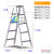 宝富 TCL铝合金直马梯折叠加厚人字梯工程梯双侧直梯 五阶直马梯(TCL-5)/1.46米