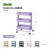 IKEA拉斯克厨房置物架收纳零食小推车可移动手推车 紫色拉斯克35x45x78cm