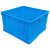 塑料周转箱方箱加厚工具箱正方形1号运输收纳箱零件盒五金框筐盒 4号方箱:56.5*56.5*24.6cm