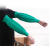 加长款乳胶防水防腐蚀套袖耐油耐酸碱皮袖套橡胶护袖厨房水产袖套 绿色耐酸碱套袖10双价（50厘米）