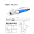 微型激光传感器M3M4M6可见光点感应检测激光对射漫反射光电开关 M5漫反射激光 100mm NPN常开