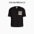 阿玛尼（Emporio Armani）EMPORIO ARMANI/阿玛尼2024夏季新款可持续系列女士棉短袖T恤 【合身版】黑色 S