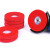 OLOEY纤维轮角向尼龙轮角磨机磨光片不锈钢专用拉丝轮100抛光轮打磨片 红色+灰色(各1片)
