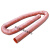 耐高温风管红色矽胶300度硫化防火阻燃玻璃纤维管钢丝管排烟排尘 内径80mm(4米1根)