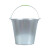 冰禹 BYyc-235圆形白皮铁桶 镀锌桶 清洁加厚手提水桶 垃圾铁桶 10L