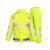 救援反光雨衣雨裤套装分体式男保安交通安全服全身防暴雨雨服定制 蓝格黑套装 XL
