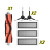 适家1S石头扫地机器人配件SDJQR02RR主刷边刷滤网主刷罩 套装D：1主刷2边刷3滤网(黑