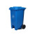 圣路欧C  垃圾桶灰色脚踏垃圾桶环卫分类物业小区室外户外酒店商用塑料带盖100U型号 550*470*840mm  
