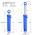 液压油缸液压缸10吨20吨重型双向升降油顶液压油顶油压顶配件 100*60*450