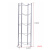 美奥帮 水桶架 办公室仓库桶装水收纳架 矿泉水饮用水放置架 陈列架 5层细砂白