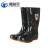 沸耐笙 FNS-04670 工地水产养殖劳保PVC雨靴 503中筒黑色单鞋 39码 双