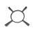 适合替代老板燃气灶9B52 9G53聚能隔热圈配件防滑辅助锅架炉 铸铁辅助锅架1个