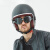 Baruffaldi哈雷摩托车头盔风镜机车护目镜骑行装备眼镜面具防风 棕皮框