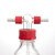 GL45螺口洗气瓶气体洗瓶缓冲瓶密封耐腐250/500/1000ml安全瓶 3000ml 四氟盖 整套