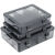 伏加瑞伏加瑞可拆多格零件盒电子件透明塑料收纳盒螺丝配件工具分类格子样品盒 白色大9格零件盒（可拆） 三个装【划算】