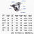 幸蕴 工业推车轮耐磨TPR镀铬小滚滑轮橡胶脚轮 1.25寸万向轮