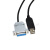 USB转DB15 15孔母头 适用于注射泵连PC RS485串口通讯线 黑色 FT232RL芯片 1.8m