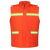 加厚棉款环卫工人马甲公路养护反光棉衣园林绿化物业保洁丝棉背心 桔红色 175/88A
