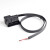 PCTJMOBD16Pin针接口 公头电源线连接线  OBD2 Cable 30cm-1.5cm开口线