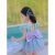 迪士尼（Disney）2024新款儿童泳衣可爱公主女童游泳衣宝宝2岁-8岁洋气小女孩泳装 宝宝泳衣711 140cm