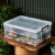 定制乌龟周转箱过滤造景塑料专养龟缸透明生态箱生物养鱼养殖箱子 矮款40#L外径-52.5x37.5x20cm