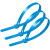 科密 尼龙扎带 活扣多功能理线带绑带 专业自锁式标签束线带 100条/包【蓝色 7.5x200mm】