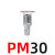 气管接头C式快速接头气管8mm接头气动接头气泵PU管空压机管子公母 PM30公头外螺纹3分