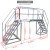 铝合金过桥平台梯子双侧跨梯工作台折叠梯加厚登高梯工厂专用 ZHKT1.09