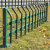 花坛草坪护栏栅栏锌钢园林绿化隔离栏菜园篱笆围栏铁艺栏杆 组装草绿色-高0.3m*长3.05m【一米价格】