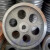 定制适用铸铁皮带盘外径60-180毫米2槽B型电机轮双槽铸铁槽轮三角皮带轮 西瓜红