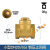黄铜止回阀水管水泵用逆止阀自来水单向阀 大型DN25(软密封)(1寸)