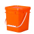 加厚级方形塑料桶10斤5L升密封桶方形带盖酱料桶油漆桶空桶 16L正方形白色非级
