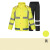 荔恬 牛津布300D反光雨衣分体套装( 165-190)/套 黄色