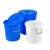 工都 水桶塑料桶工业储水桶圆形收纳桶大容量垃圾桶酒店厨房泔水桶 100L蓝色