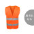 适用于安全服反光背心施工马甲荧光环卫工人路政骑行外套驾驶员安全服 橘橙色 （均码）
